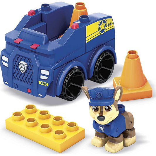 MEGA Bloks Paw Patrol Chase's Police Car Building Set with Chase Figure