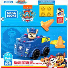 MEGA Bloks Paw Patrol Chase's Police Car Building Set with Chase Figure