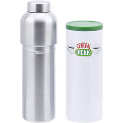 Friends Central Perk Combo Travel Coffee Mug 400ml & Metal Cold Water Bottle 640ml