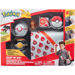 Pokemon Clip 'N' GO Bandolier Set Includes 2in Vulpix Battle Figure