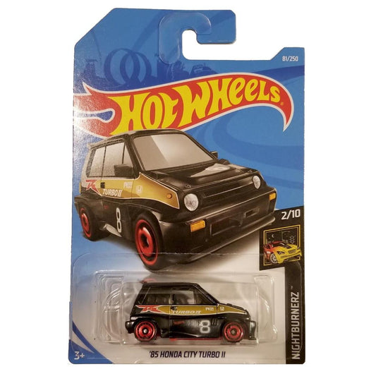 Hot Wheels Die-Cast Vehicle Honda City Turbo II 1985 Black