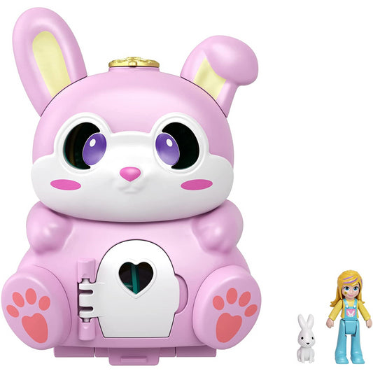 Polly Pocket Flip & Find Bunny Lapin Flip Feature & Micro Doll