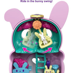 Polly Pocket Flip & Find Bunny Lapin Flip Feature & Micro Doll
