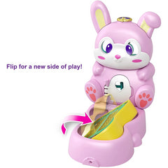 Polly Pocket Flip & Find Bunny Lapin Flip Feature & Micro Doll