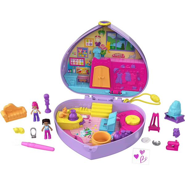 Polly Pocket Starring Shani Art Studio Compact Micro Shani Friend Do Maqio