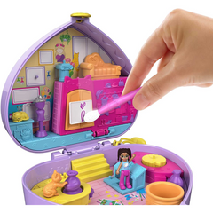 Polly Pocket Starring Shani Art Studio Compact Micro Shani & Friend Dolls