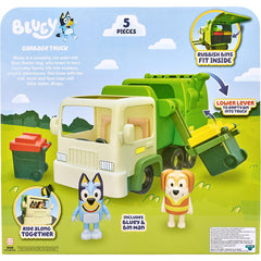 Bluey Garbage Truck Playset with 2 3in Action Figures with Bin Man