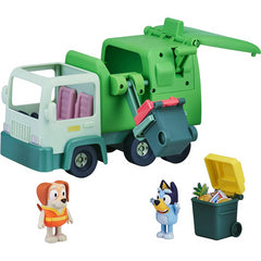 Bluey Garbage Truck Playset with 2 3in Action Figures with Bin Man