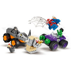Lego Marvel Hulk vs Rhino Monster Truck Showdown 10782