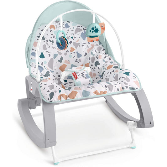 Fisher-Price Deluxe Infant to Toddler Rocker & Vibrations Recliner Kick Stand