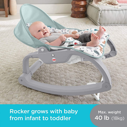 Fisher-Price Deluxe Infant to Toddler Rocker & Vibrations Recliner Kick Stand