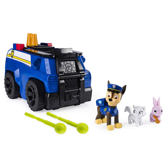 Paw Patrol Chase Transforming Ride 'n' Rescue Vehicle Playset - Maqio