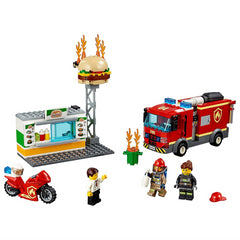 LEGO 60214 City Fire Burger Bar Rescue Construction Toy Playset - Maqio
