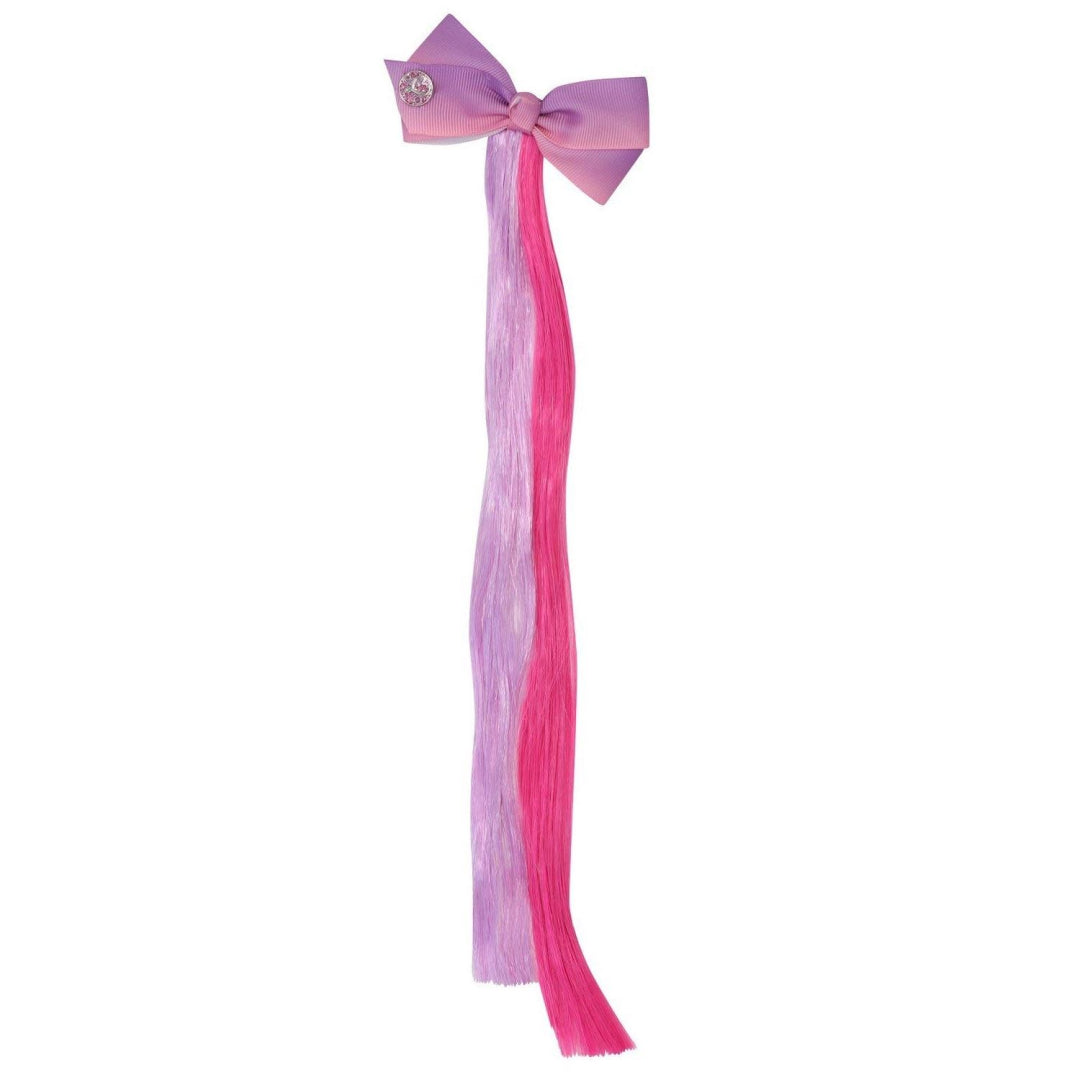 Jojo Siwa Bow Coloured Faux Hair Extension - Pink Bow - Maqio