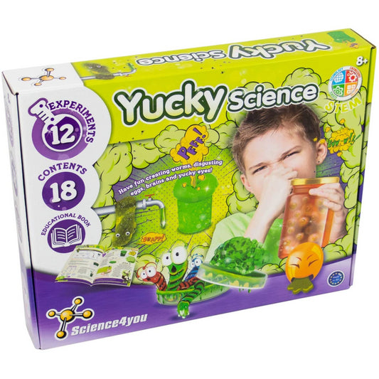 Science4You Yucky Science STEM educational Science Kit with 12 Experiments