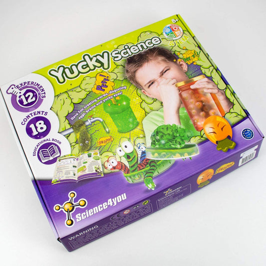 Science4You Yucky Science STEM educational Science Kit with 12 Experiments