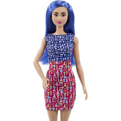 Barbie Scientist Doll 12in Blue Hair Colour Block Dress Lab Coat & Flats