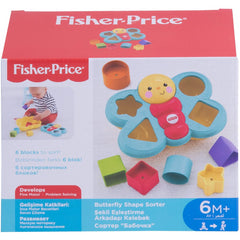 Fisher-Price Butterfly Shape Sorter with Colours and Blocks