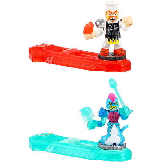 Akedo Powerstorm vs Pack 2 Mini Battling Warriors - Epic Briny Vs Bun Burner