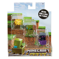 Minecraft Ocelot, Zombie, Enderman Figure 3 Pack Standard - Maqio