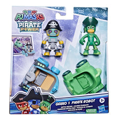 PJ Masks Pirate Power Gekko vs Pirate Robot Battle Racers