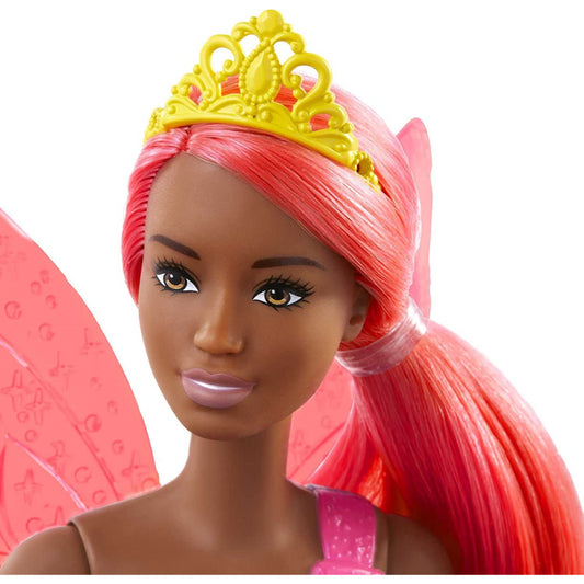 Barbie Dreamtopia Fairy Doll with Pink Wings and Hair