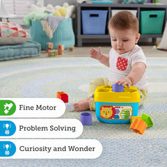 Fisher-Price  Baby's 1st Blocks 10 Set for Stacking & Sorting for Infants
