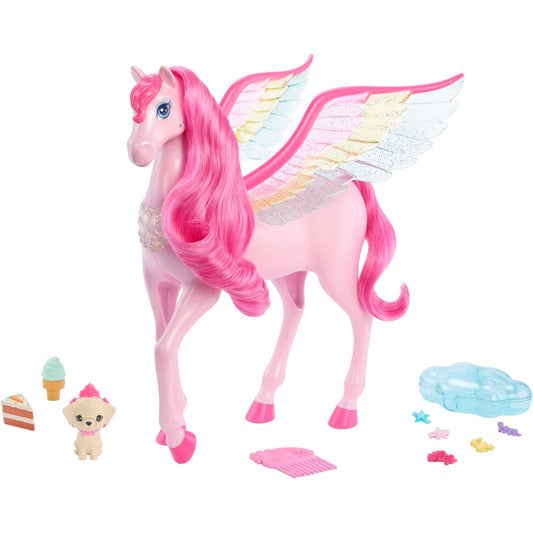 Barbie A Touch of Magic Pegasus Pink Hair and Rainbow Wings