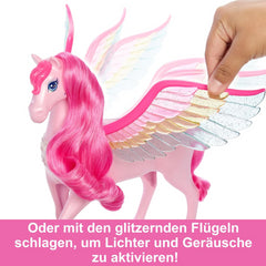 Barbie A Touch of Magic Pegasus Pink Hair and Rainbow Wings