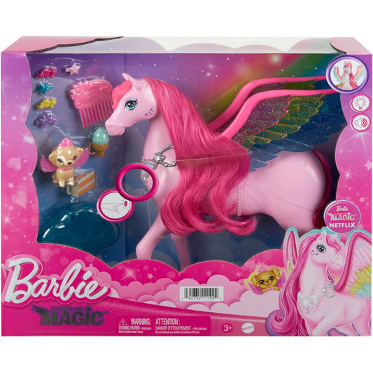 Barbie A Touch of Magic Pegasus Pink Hair and Rainbow Wings