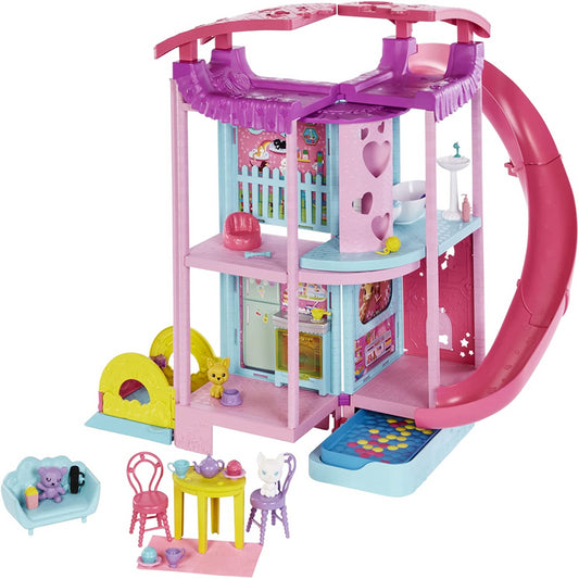 Barbie Doll House Chelsea Playhouse with 2 Pets Furniture and Accessories