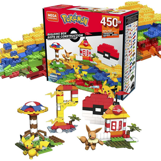 Mega  Construx Pokemon 450 Piece Building Box Wonder Builders