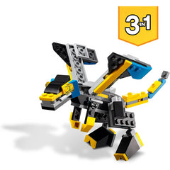 LEGO Creator 3in1 Super Robot Toy Dragon To Jet Plane Construction Set 31124