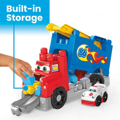 MEGA Bloks Toddler Building Blocks Toy Car and Track Build & Race Rig