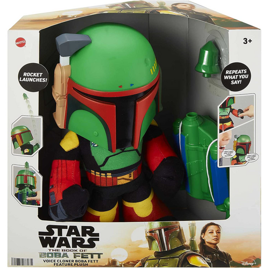 Star Wars BOBA FETT Voice Cloner Rocket Launcher Plush (THE BOOK OF BOBA FETT)