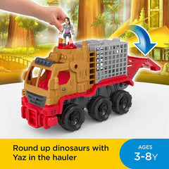 Jurassic World Imaginext Camp Cretaceous Dinosaur Hauler and Yaz Figure