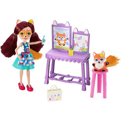 Enchantimals Art Studio Playset with Easel and Felicity Fox Doll 6-Inch