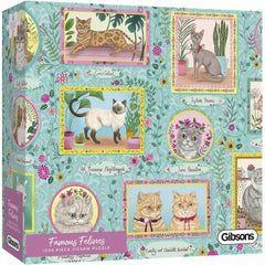 Gibsons Famous Felines 1000 Piece Jigsaw Puzzle