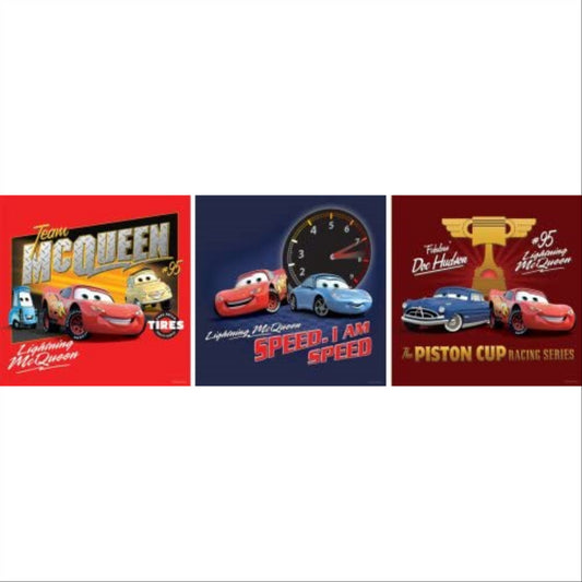 Cars Art Squares Wall Art For Kids Bedroom