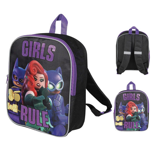 Lego Batman Backpack Girls Rule School Bag Childrens Backpack Cat Woman - Maqio