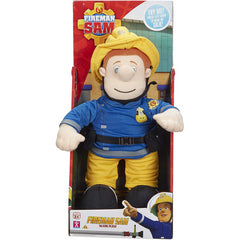 Fireman Sam Talking Plush Toy Blue & Yellow