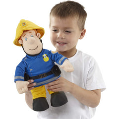 Fireman Sam Talking Plush Toy Blue & Yellow