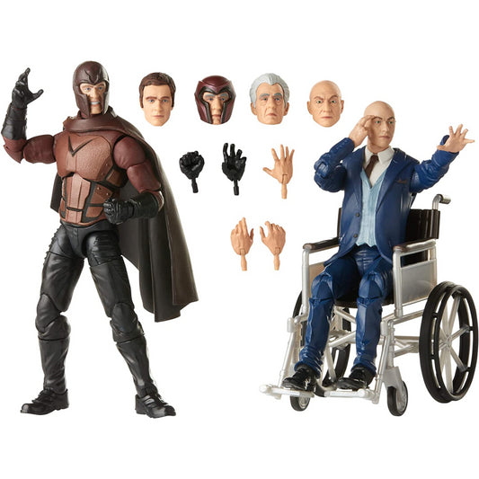 Marvel Legends Series X-Men Magneto and Professor X 6-inch Action Figures