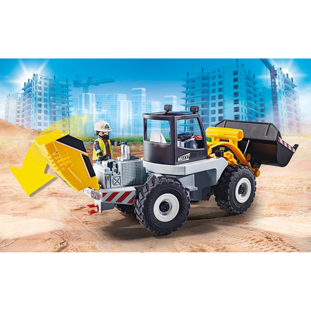 Playmobil City Action Construction Front End Loader with Movable Bucke Maqio