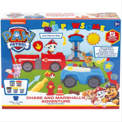 Paw Patrol Chase And Marshall's Adventure Dough Playset Nickelodeon