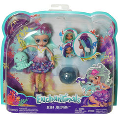 Enchantimals Jessa Jellyfish Doll with Pet Octopus and Bowl