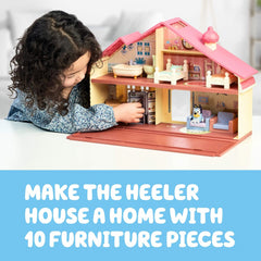 Bluey Heeler Family Home Play set 1 Figure Large Playhouse