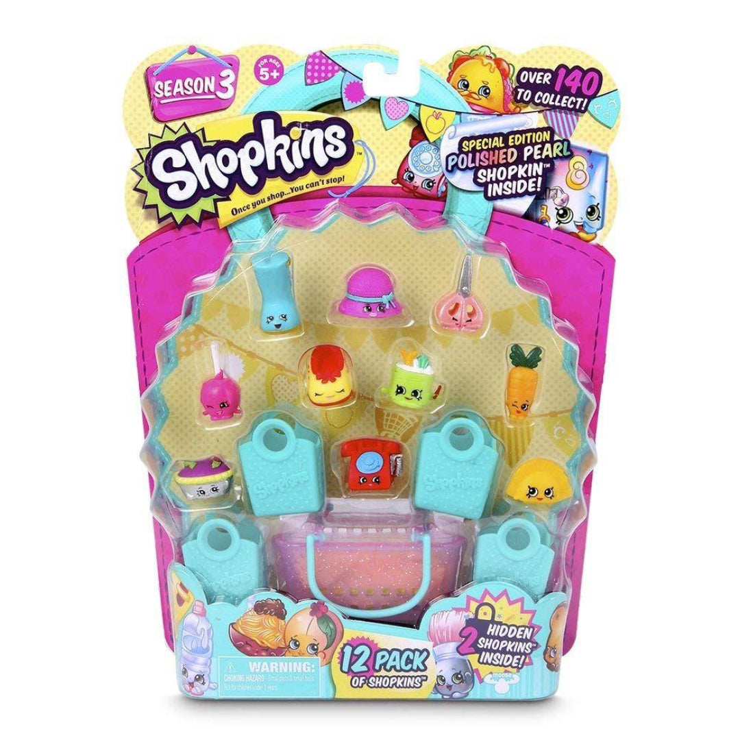 Shopkins Series 3 Pack of 12 Collectible Miniature Figures - Maqio