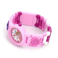 LEGO Friends Girls Analogue Classic Quartz Watch with Plastic Strap in Purple