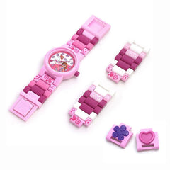 LEGO Friends Girls Analogue Classic Quartz Watch with Plastic Strap in Purple